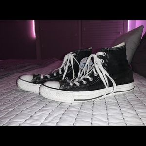 Black high top Converse
